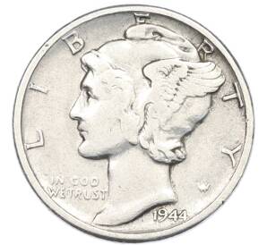 1 дайм (10 центов) 1944 года США — Фото №1