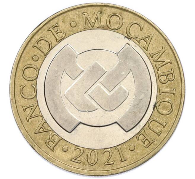 Монета 10 метикалов 2021 года Мозамбик (Артикул: K12-89389) — Фото №2