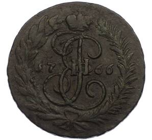 2 копейки 1766 года ММ — Фото №1