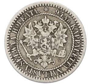 1 марка 1865 года Русская Финляндия — Фото №2