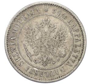1 марка 1874 года Русская Финляндия — Фото №2