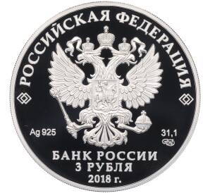 3 рубля 2018 года СПМД «Универсиада в Красноярске 2019» — Фото №2