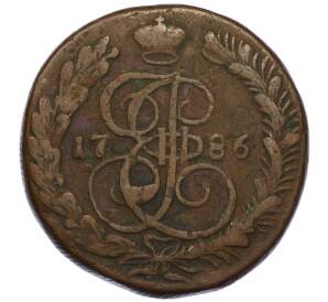 5 копеек 1786 года КМ — Фото №1