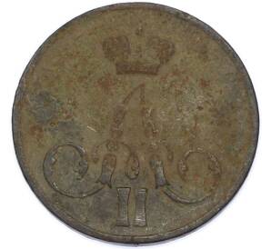 1 копейка 1855 года ЕМ (Вензель Александра II) — Фото №2