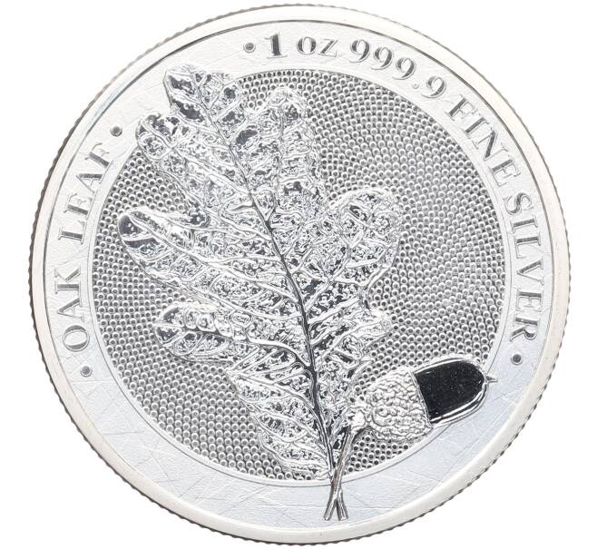Монета 5 марок 2019 года Германия «Дубовый лист» (Артикул: K10-16765) — Фото №1