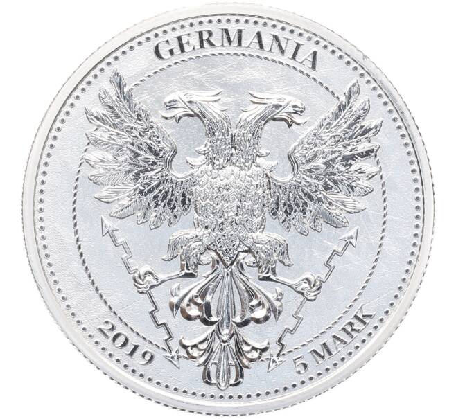 Монета 5 марок 2019 года Германия «Дубовый лист» (Артикул: K10-16765) — Фото №2