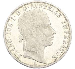 1 флорин 1860 года A Австрия — Фото №2
