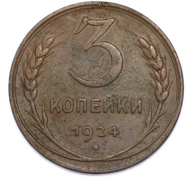 Монета 3 копейки 1924 года (Артикул: K7-2935) — Фото №1