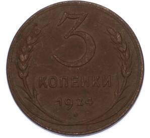 3 копейки 1924 года