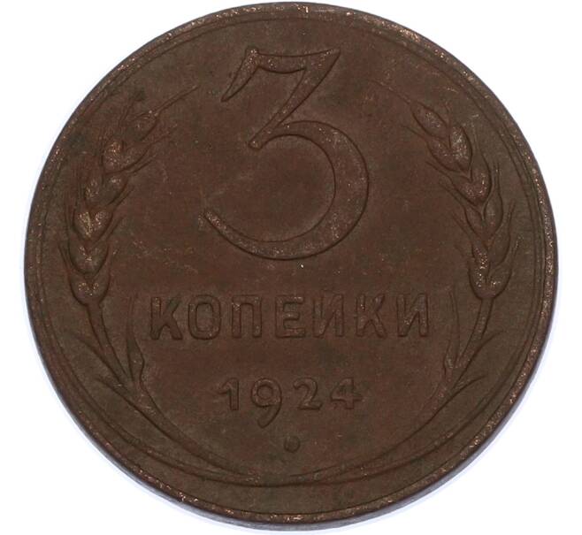 Монета 3 копейки 1924 года (Артикул: K7-2941) — Фото №1