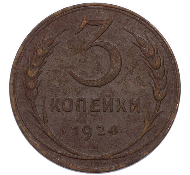 Монета 3 копейки 1924 года (Артикул: K12-89559) — Фото №1