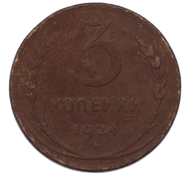Монета 3 копейки 1924 года (Артикул: K12-89562) — Фото №1