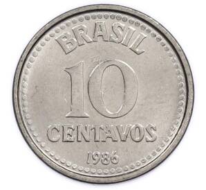 10 сентаво 1986 года Бразилия — Фото №1
