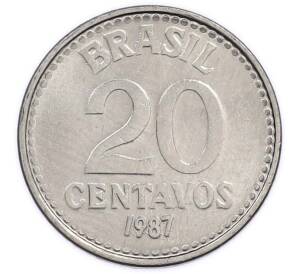 20 сентаво 1987 года Бразилия — Фото №1