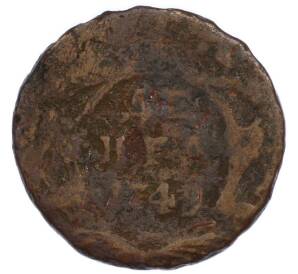 Денга 1749 года — Фото №1
