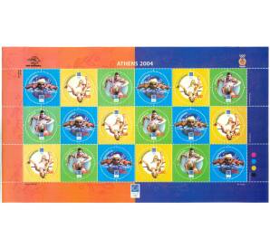 Полный лист марок 2004 года Индонезия «Афины 2004» — Фото №1