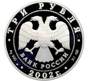 3 рубля 2002 года СПМД «Выдающиеся полководцы — Павел Нахимов» — Фото №2