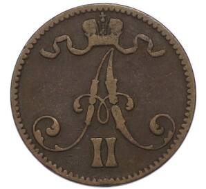 5 пенни 1867 года Русская Финляндия — Фото №2