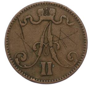 5 пенни 1867 года Русская Финляндия — Фото №2