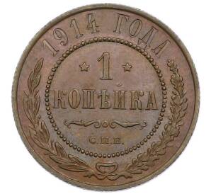 1 копейка 1914 года СПБ — Фото №1