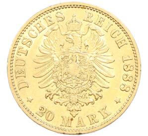 20 марок 1888 года Германия (Пруссия — Фридрих III) — Фото №2