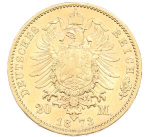 20 марок 1873 года Германия (Вюртемберг) — Фото №2