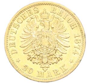20 марок 1874 года Германия (Саксония) — Фото №2