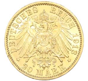 20 марок 1913 года Германия (Саксония) — Фото №2