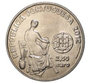 2.5 евро 2012 года Португалия «Европейские художники — Жозе Мальоа» — Фото №2