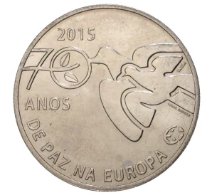 2.5 евро 2015 года Португалия «70 лет миру в Европе»