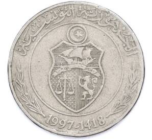 1/2 динара 1997 года Тунис — Фото №1