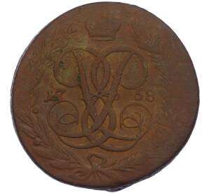 5 копеек 1758 года — Фото №1