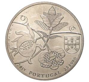 2.5 евро 2015 года Португалия «Португальская этнография — Стеганая ткань из Каштелу-Бранку» — Фото №2