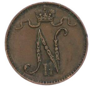 1 пенни 1895 года Русская Финляндия — Фото №2