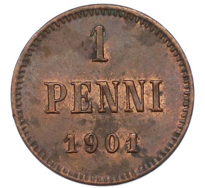 Монета 1 пенни 1901 года Русская Финляндия (Артикул: K10-17003) — Фото №1