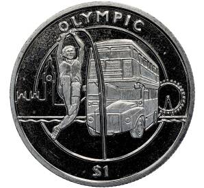 1 доллар 2012 года Сьерра-Леоне «Летние Олимпийские игры в Лондоне — Прыжки с шестом» — Фото №1