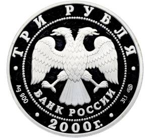 3 рубля 2000 года СПМД «Выдающиеся полководцы — Александр Суворов» — Фото №2