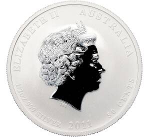 1 доллар 2011 года Австралия «Год кролика» — Фото №2