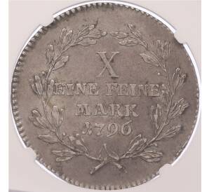 1 талер 1796 года Франкфурт — в слабе NGC (XF45) — Фото №2