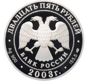 25 рублей 2003 года СПМД «Географическая серия — 1-я Камчатская экспедиция» — Фото №2