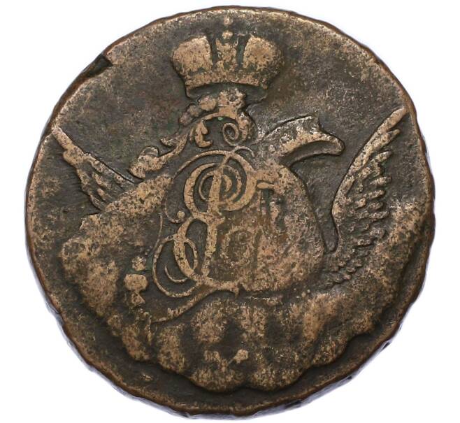 Монета 1 копейка 1756 года «Орел в облаках» (Артикул: K12-90380) — Фото №2