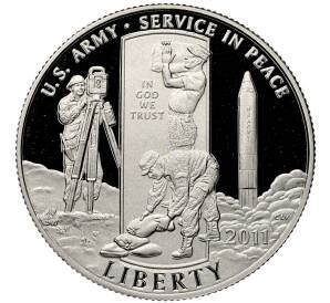 1/2 доллара (50 центов) 2011 года S США «Армия США» — Фото №2