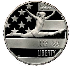 1/2 доллара (50 центов) 1992 года S США «XXV летние Олимпийские Игры 1992 в Барселоне» — Фото №1