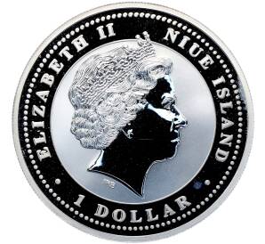 1 доллар 2008 года Ниуэ «Китайский гороскоп — Год Крысы (у дома)» — Фото №2