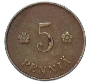 5 пенни 1921 года Финляндия — Фото №1
