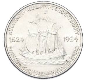 1/2 доллара (50 центов) 1924 года США «300 лет основания Новой Голландии» — Фото №2