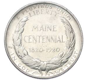 1/2 доллара (50 центов) 1920 года США «100 лет штату Мэн» — Фото №2
