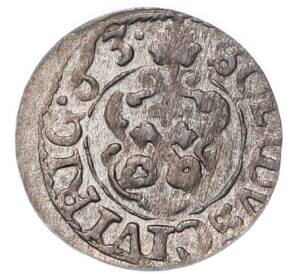 1 солид 1663 года Шведская оккупация Риги — Карл XI — Фото №1