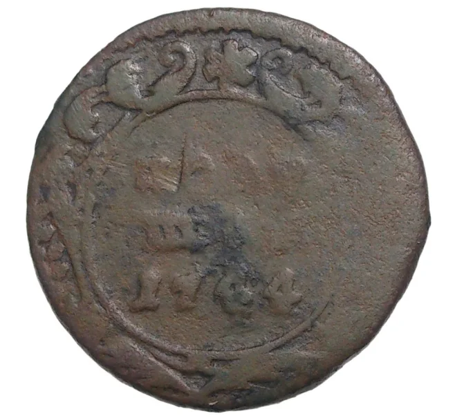 Монета Полушка 1744 года (Артикул M1-33499)