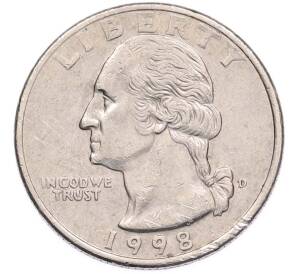 1/4 доллара (25 центов) 1998 года D США — Фото №1
